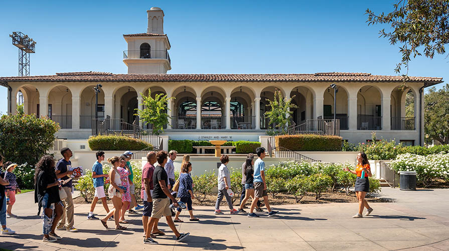 Oxy's campus to the west