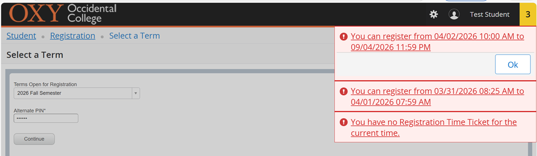 Instructional Screenshot Registration