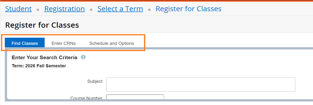 Instructional Screenshot Registration
