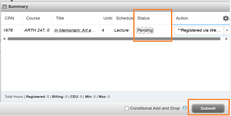 Instructional Screenshot Registration
