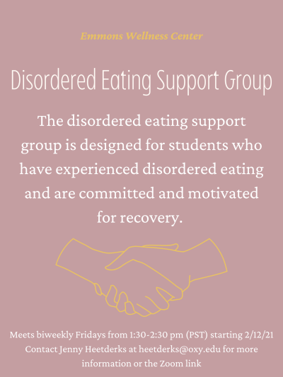 Disordered Eating Support group information