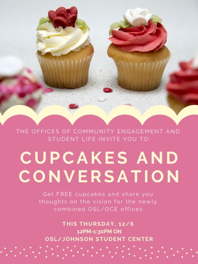 Image For Cupcakes And Conversation With Office Of Community Engagement Student Life Event Image For Cupcakes And Conversation With Office Of Community Engagement Student Life Event