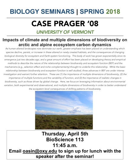 Image for Case Prager ’08 - Impacts of climate and multiple dimensions of biodiversity on arctic and alpine ecosystem carbon dynamics