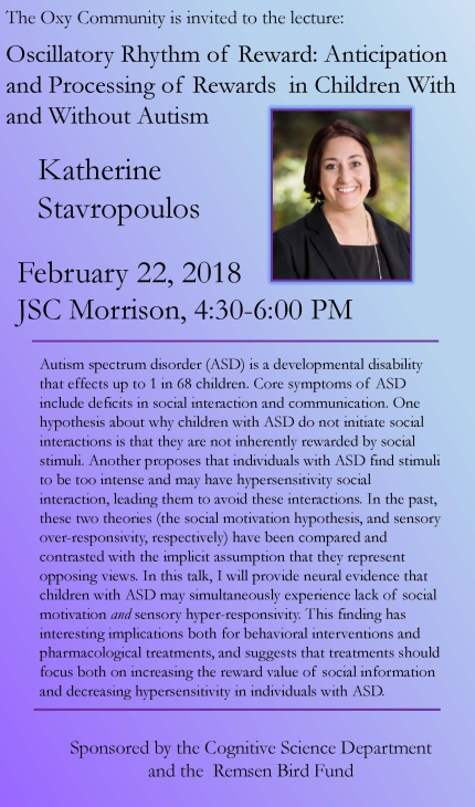 Image for Lecture: Oscillatory Rhythm of Reward: Anticipation and Processing of Reward in Children With and Without Autism