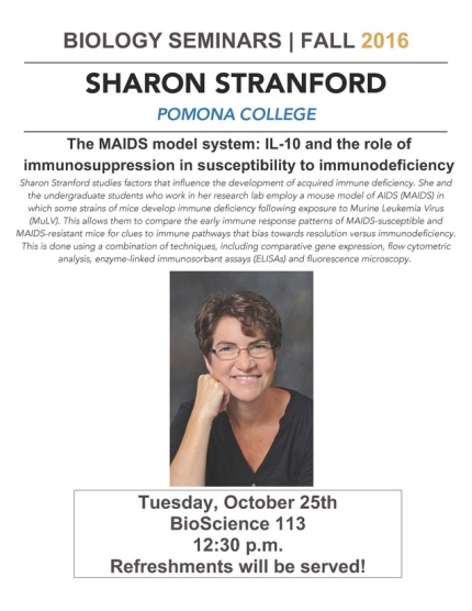 Image for Sharon Stranford: The MAIDS model system: IL-10 and the role of immunosuppression in susceptibility to immunodeficiency