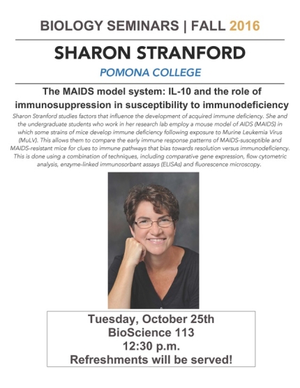 Image for Sharon Stranford: The MAIDS model system: IL-10 and the role of immunosuppression in susceptibility to immunodeficiency