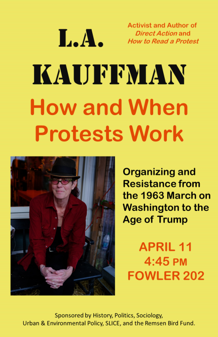 Poster for LA Kauffman lecture