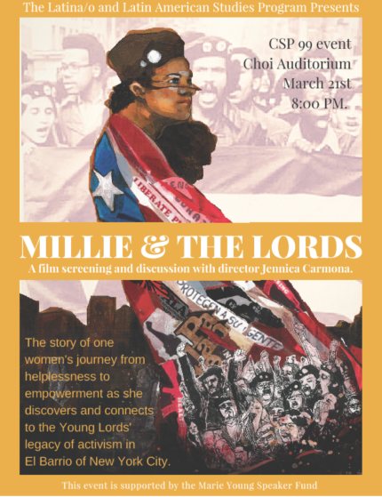 Millie And The Lords A Film Screening And Discussion With Director Jennica Carmona Occidental College