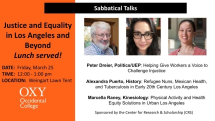 Sabbatical talks Sabbatical Talks