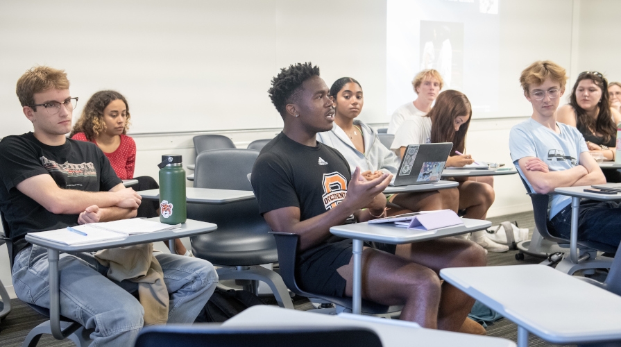 Students in a classroom