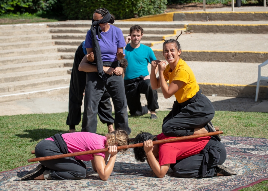 Photo of the cast of The Good, the Bad and the Ugly Duckling, Occidental Children's Theater