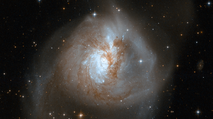 An image of a galaxy in the cosmos