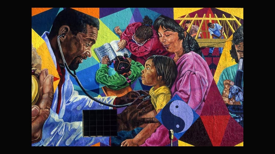 Lifeline human health mural art