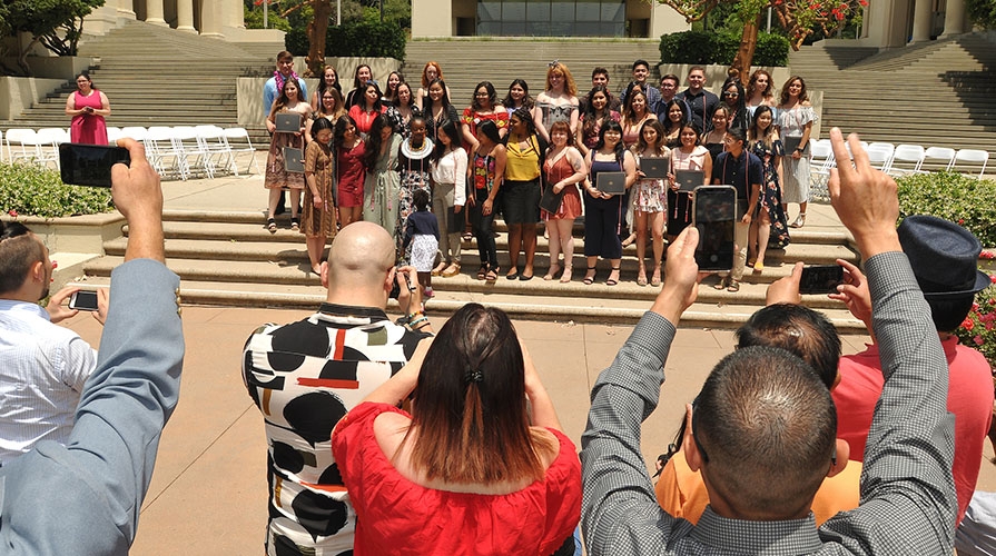 First-gen students at graduation