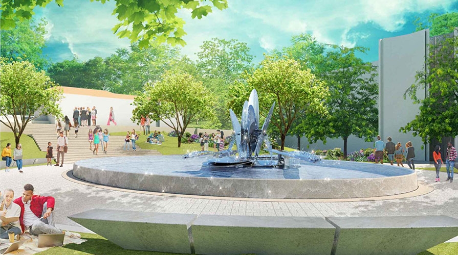 Redesigned Gilman Fountain