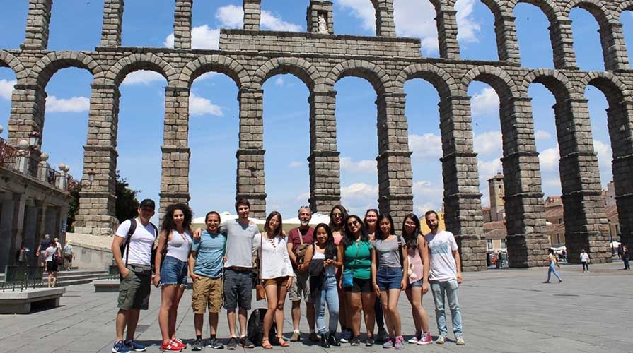 Oxy students on a course abroad in Europe