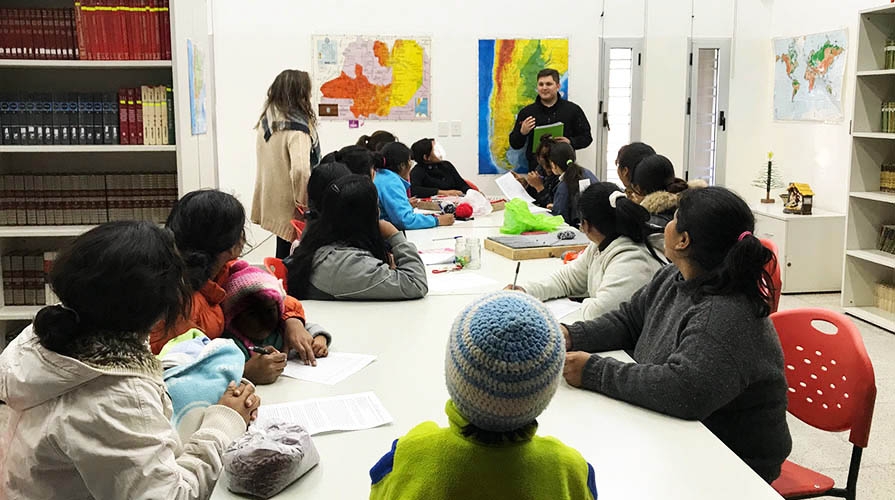 A classroom in Latin America