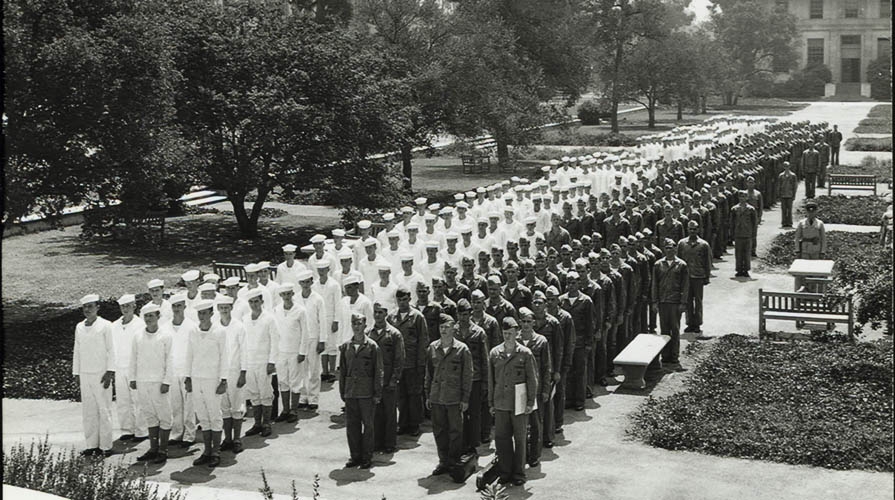 Naval Training Unit on Quad, 1943