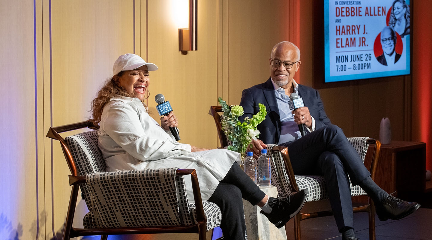 Directory Debbie Allen and Occidental President Harry J. Elam Jr.