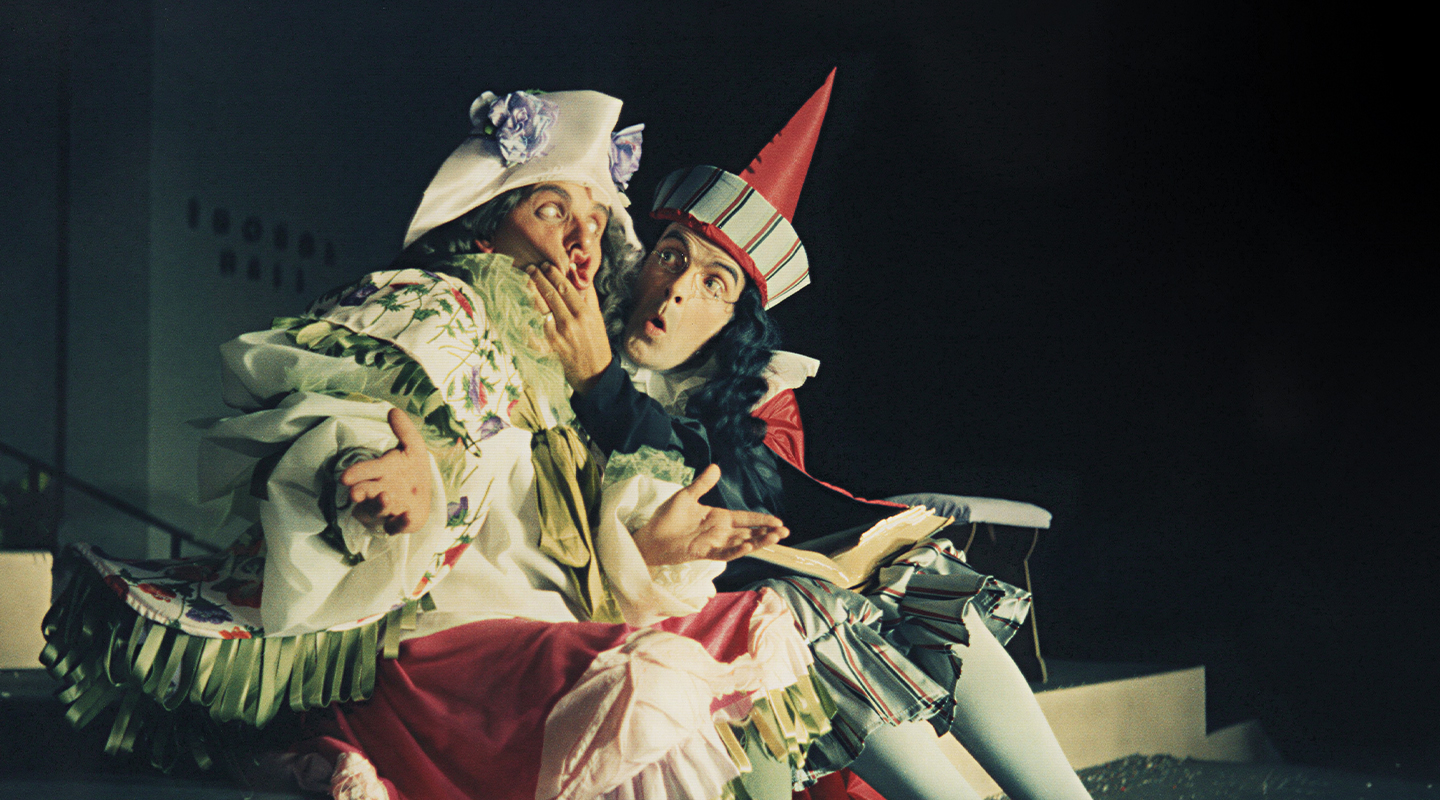 Dean Simons ’59 and John Ingle ’50 in Moliere’s The Would-Be Gentleman (1962)