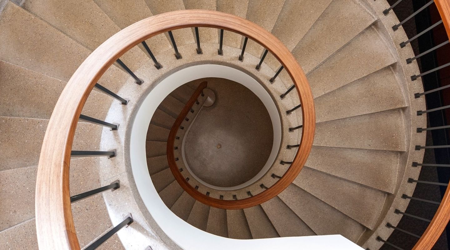 Aerial View of AGC Stairs