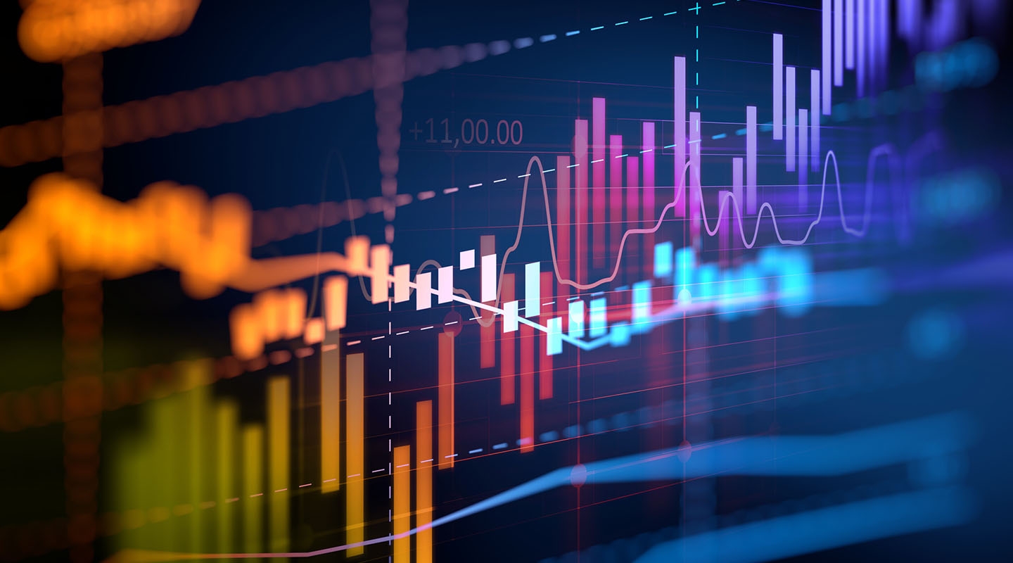 A colorful data graph