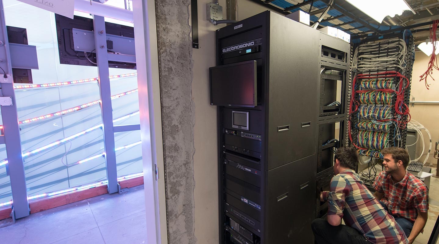 A look at the servers that power the media wall