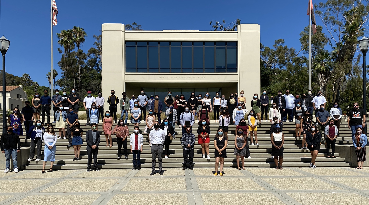 Upward Bound students and staff