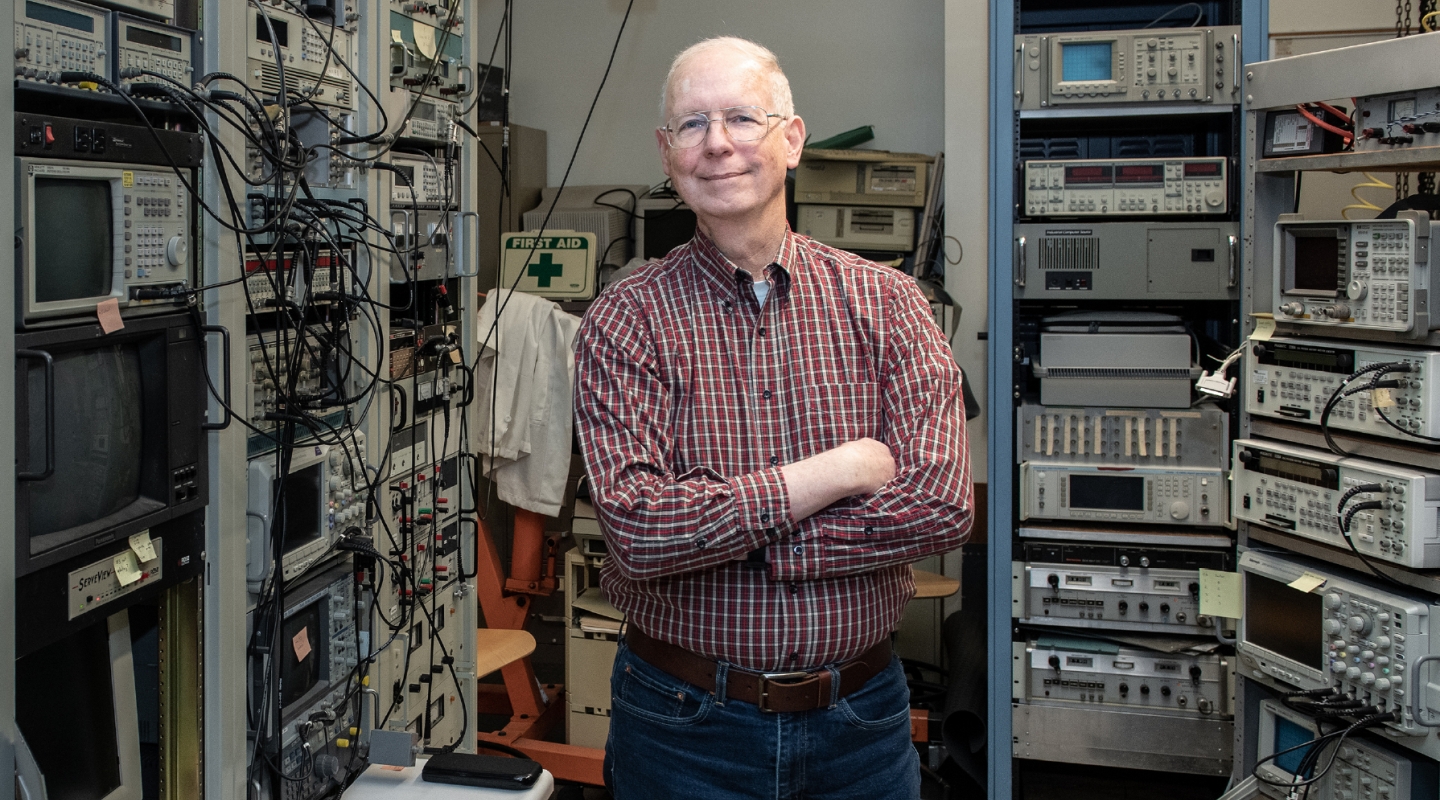 Dennis Eggleston, professor of physics