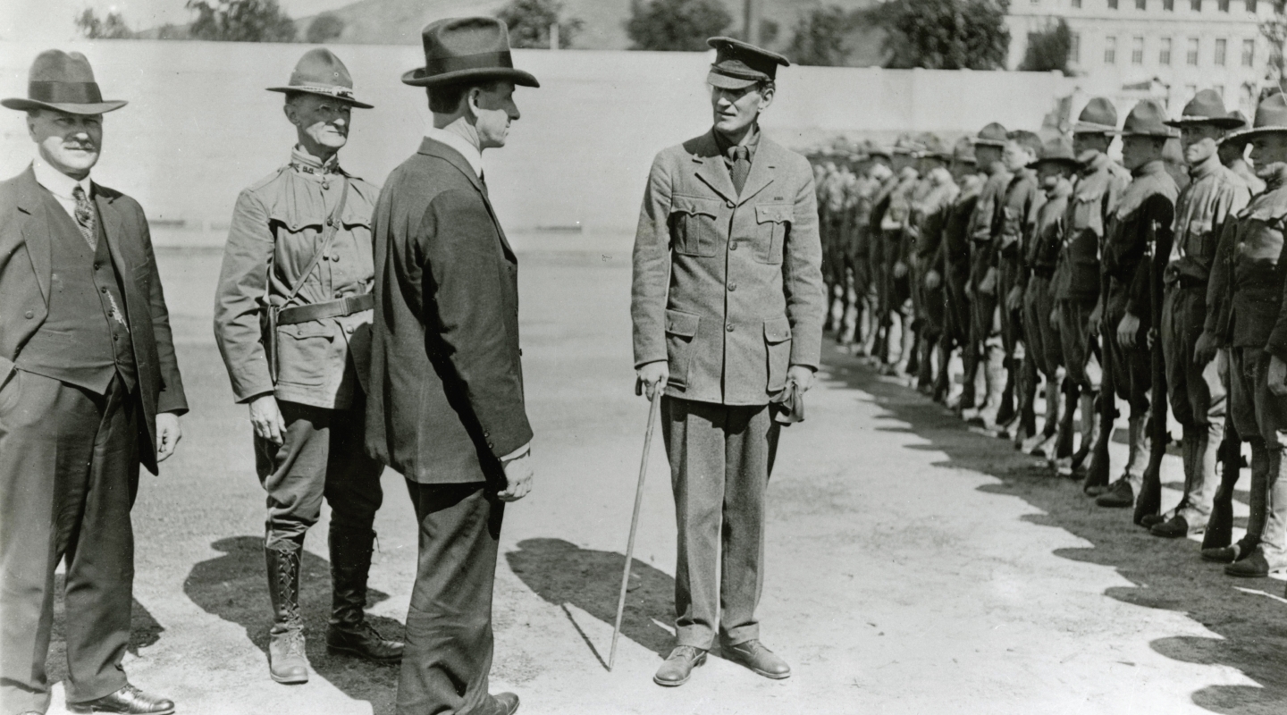 President Silas Evans in 1918