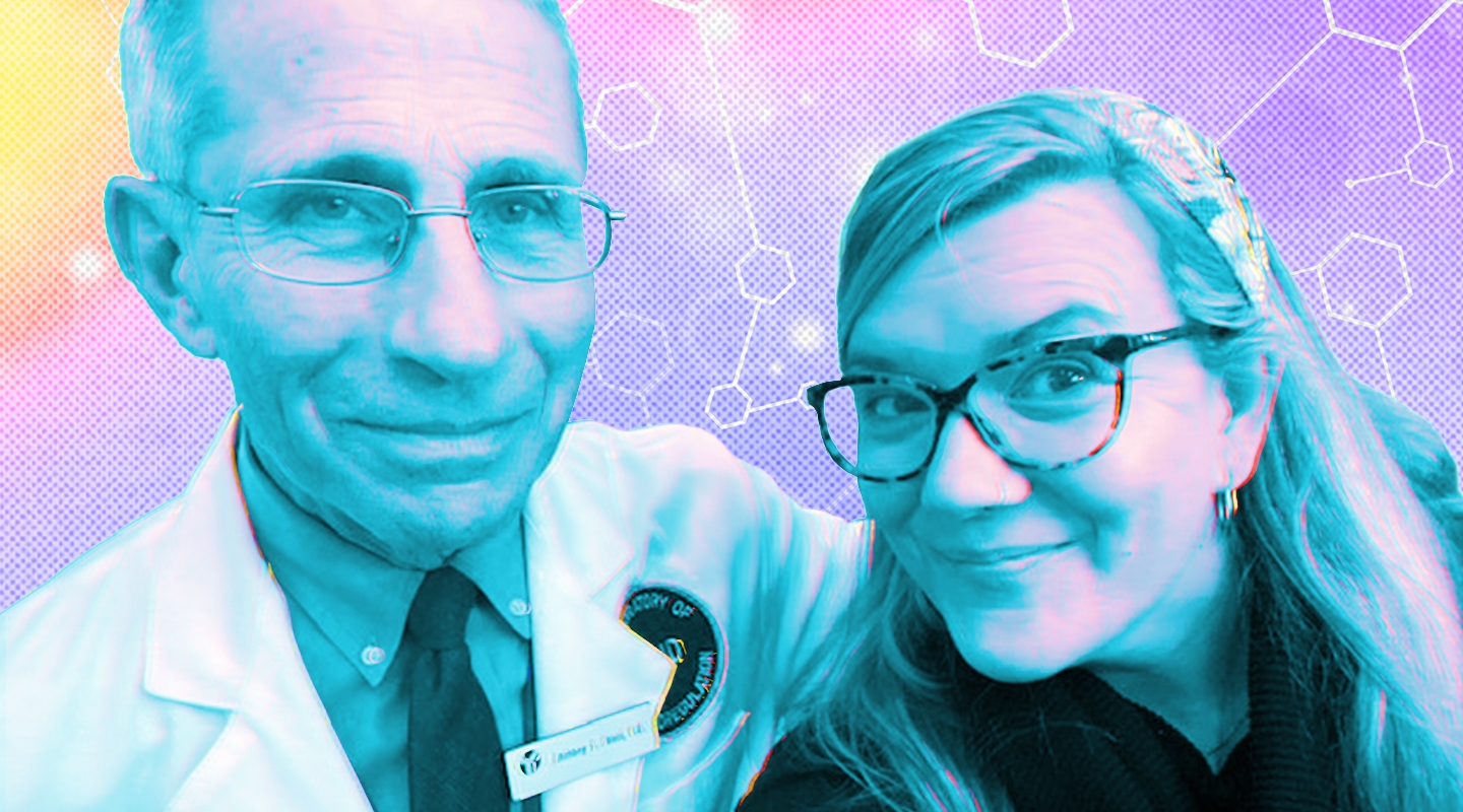 Dr. Anthony Fauci and Kate Rope '95