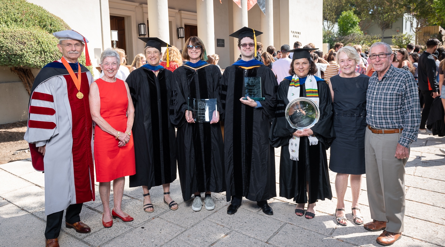 Occidental faculty were honored at the College's 2019 Convocation ceremony.