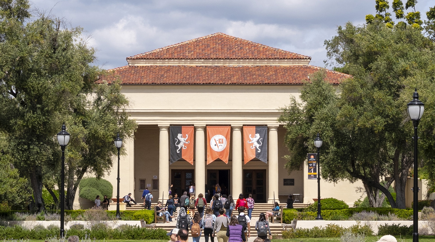 Occidental College's iconic Thorne Hall