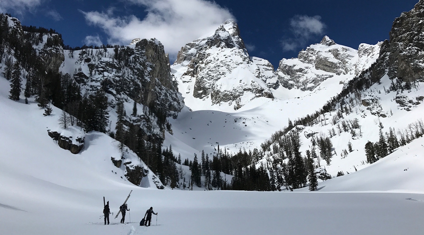 Image of Delta Lake research site in Grand Teton National Park