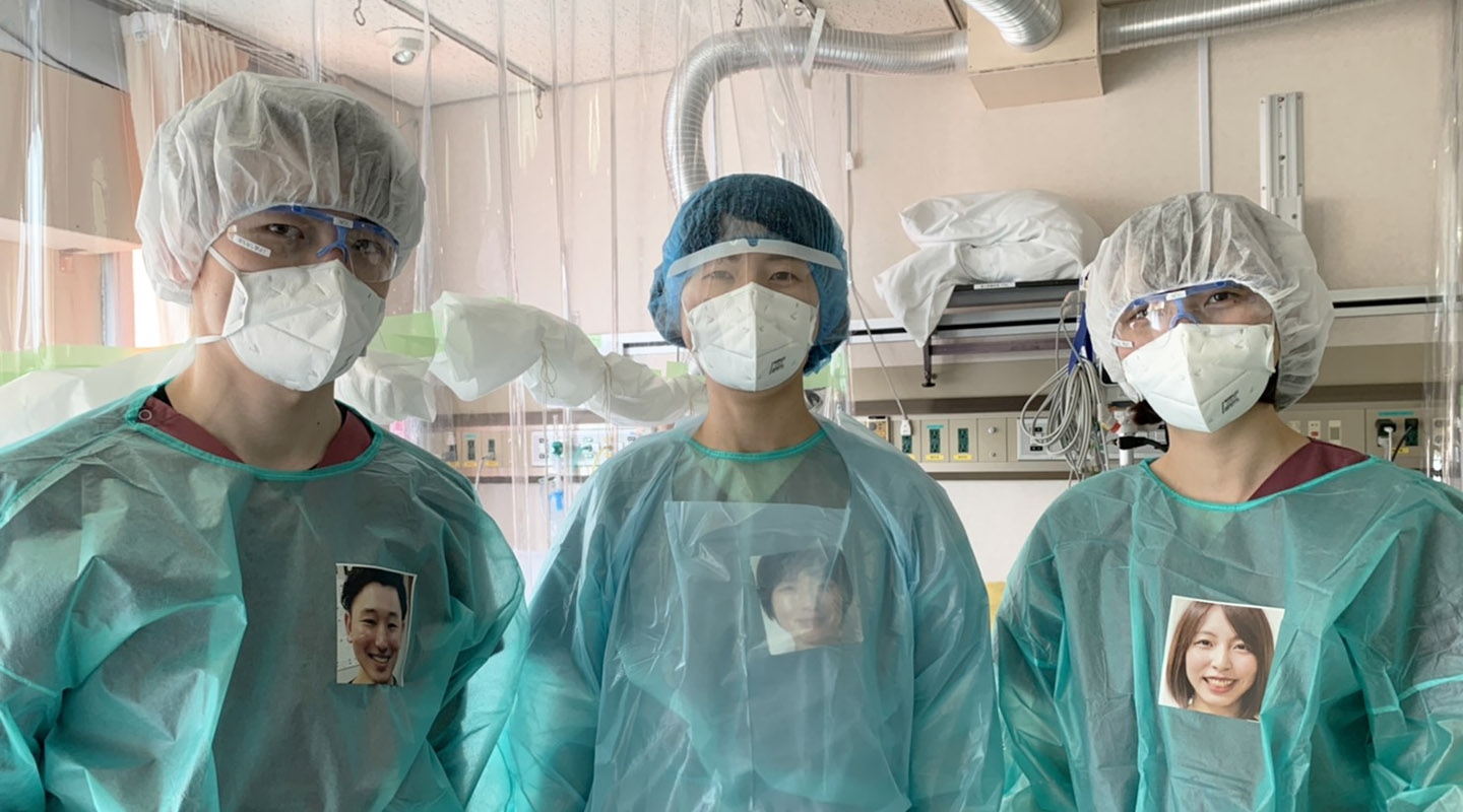 Nurses in Japan wearing PPE Portraits