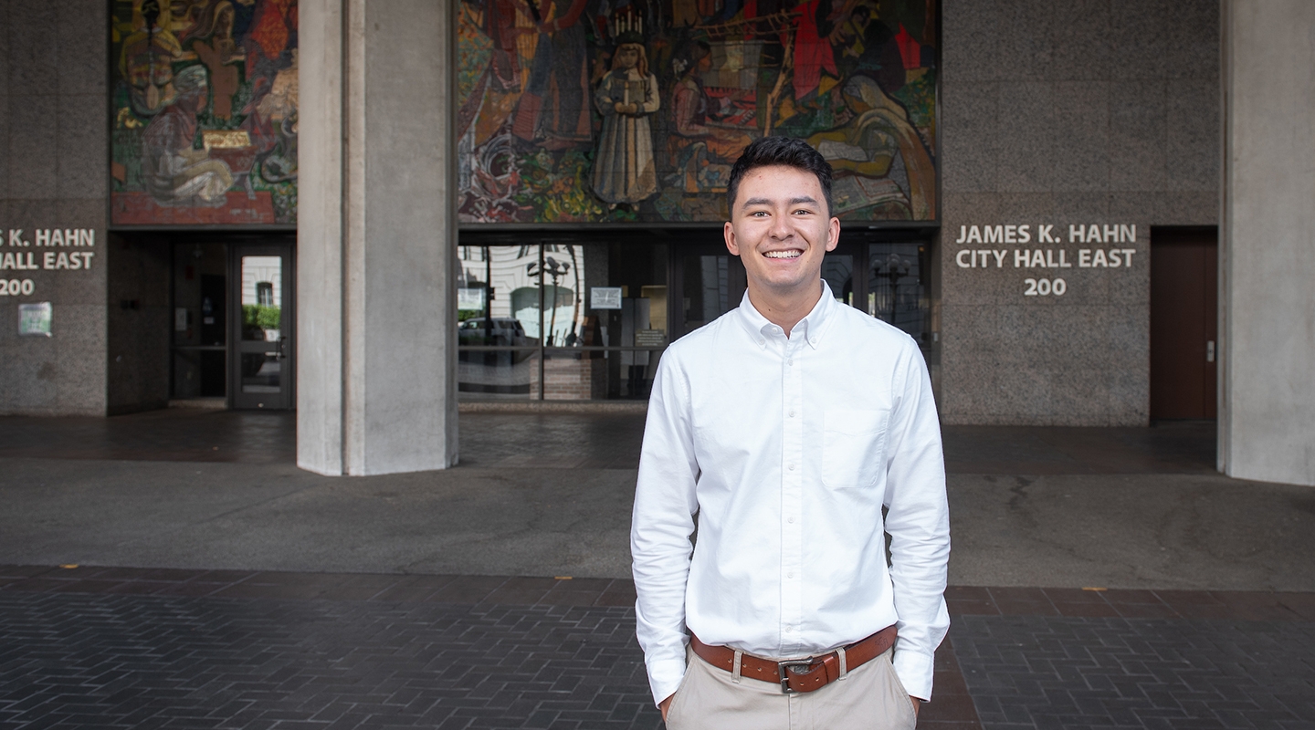 Oxy student Phillip Wong, class of 2020