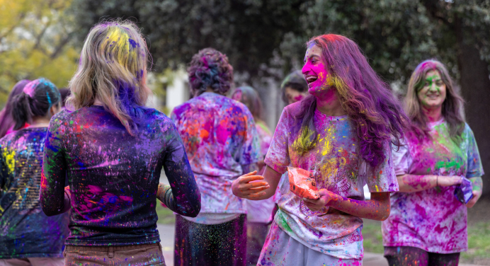 Image of SASA's Holi celebration