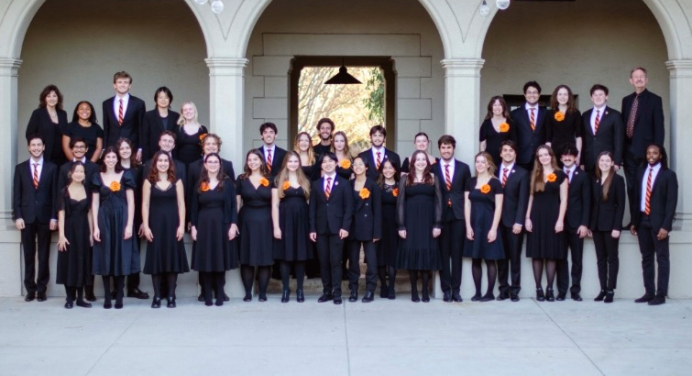 Glee Club Photo in courtyard