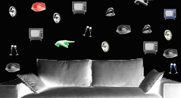 Poster for the upcoming production of Rumors