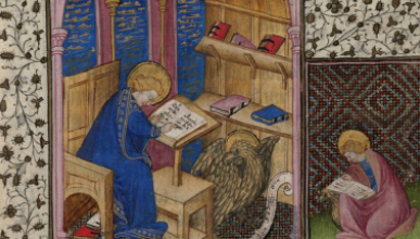 a page from a medieval illuminated manuscript, specifically identified as folio 13r from a 15th-century Book of Hours. 