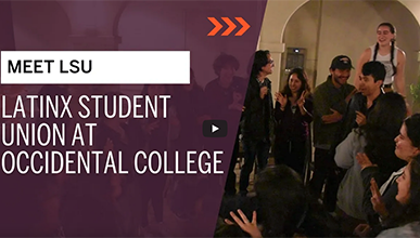 a thumbnail for a video about the Latino Student Union club at Oxy