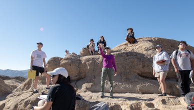 Students at Vasquez Rocks