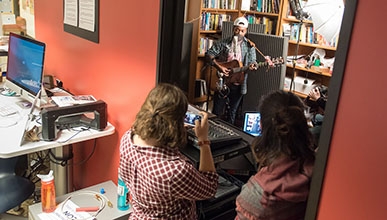 music mini concert at the critical making studio