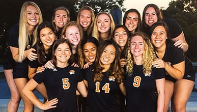 Oxy women's volleyball team