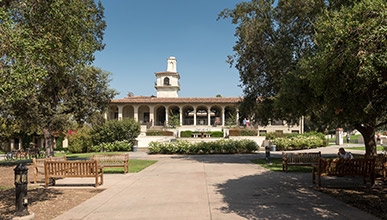 The Academic Quad and Johnson Student Center
