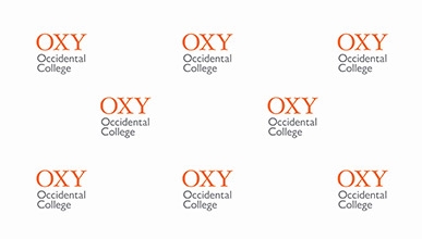 The Oxy logo repeated on a white background