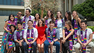 Students at Oxy's Lavender Graduation Ceremony to celebrate LGBTQ+ grads