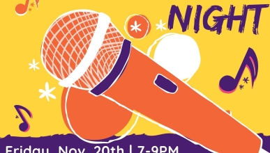 International Open Mic Night event poster