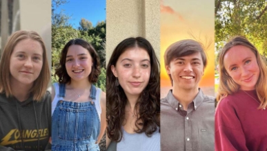 Science Scholars, from left: Clara, Ruby, Bianca, Mason and Ciara