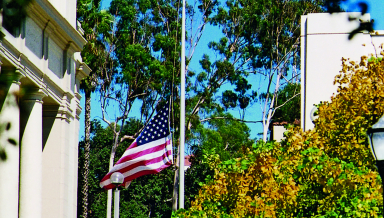 By order of President George W. Bush, the American flag flew at half-staff nationwide in the aftermath of 9/11 until Sept. 22, 2001.